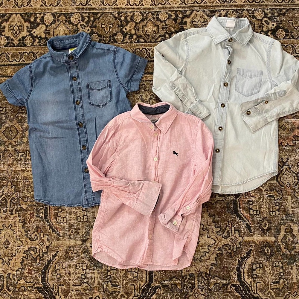 Boys Casual Spring Summer Shirt Bundle Lot H&M Size 4